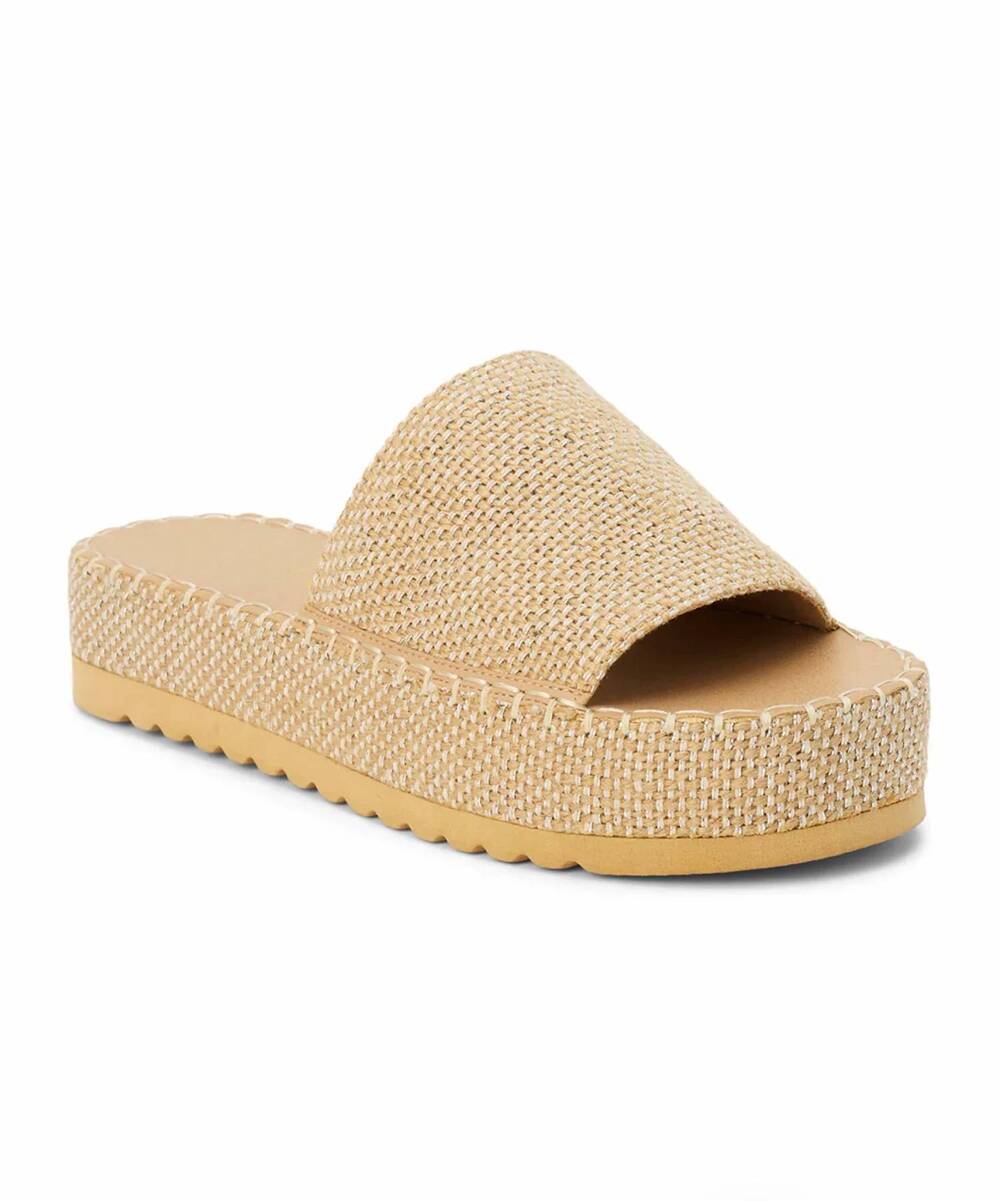 NEW BEACH BY MATISSE women's del mar platform sandal in beige